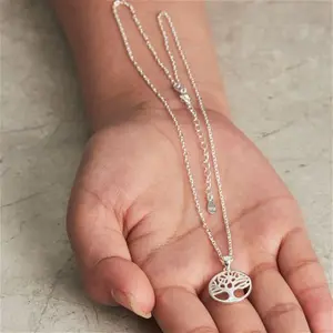 Sterling Silver Tree Of Life Necklace By Philip Jones Jewellery