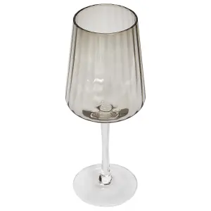 Set of 4 Wine Glasses QUARTZ Grey