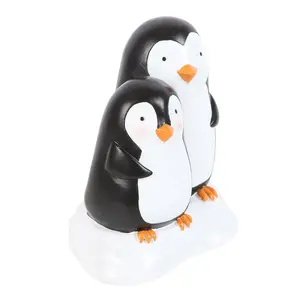 Something Different Snuggle Season Resin Penguin Ornament Black/White (One Size)