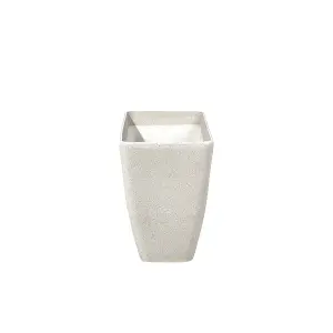 Set of 2 Flower Pot Stone Beige 74 x 32 x 45 cm BARIS