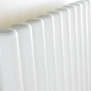 Ximax Vulkan VU180045W White Vertical Designer 4604BTU Radiator, (W)435mm x (H)1800mm