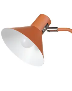 Beliani Industrial Metal Desk Lamp Orange RIMAVA