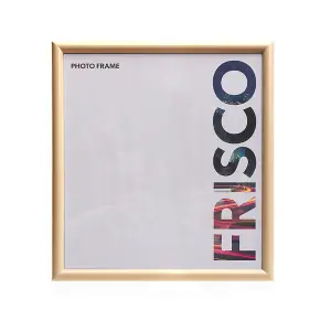 Kenro Frisco Series Gold Photo Frame 12x12 Inch / 30x30cm Wall Hanging with Glass Front - FR3030WH