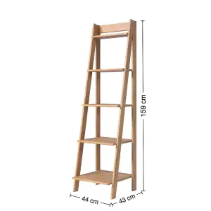 Corona Ladder Bookcase Solid Pine