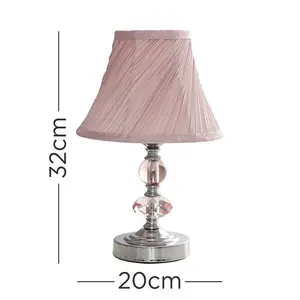 Napier Metal Table Lamp (Set of 2) Pink