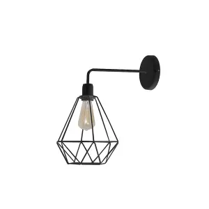 Luminosa Karo Wall Lamp Black 35cm