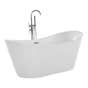 Freestanding Bath 1500 x 750 mm White ANTIGUA