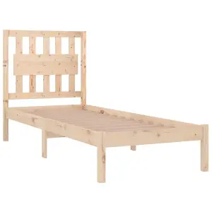 Berkfield Bed Frame Solid Wood Pine 100x200 cm