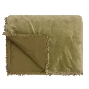 Yard Jaye Fringed Velvet Bedspread