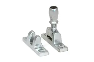 Mushroom Brighton Fastener - Narrow (Square) - Satin Chrome