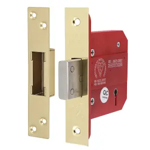 TIMCO 5 Lever British Standard Deadlock Electro Brass - 78mm