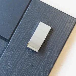 50x25mm Polished Chrome Square Pull