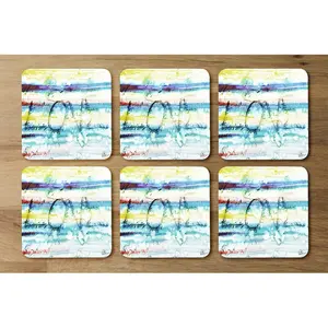 Square 6 Piece Coaster Set (Set of 6)