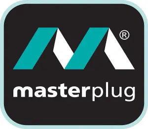 Masterplug 8 Socket Surge Protected Power Centre Extension Lead 2 Metre Black