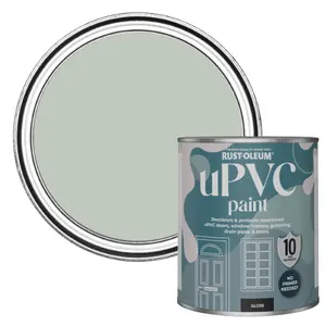 Rust-Oleum Chalk Green Gloss UPVC Paint 750ml