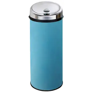 Inmotion 50L Blue Stainless Steel Auto Automatic Sensor Kitchen Waste Dust Bin