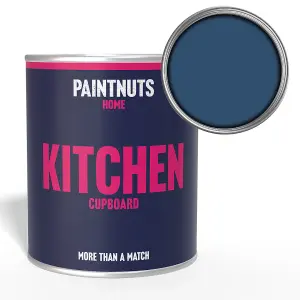 PaintNuts Solid Wood Laminated Kitchen Units Cupboard Cabinet Door Satin Paint - Violet Blue - 500ml (RAL5000)