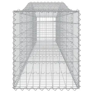 Berkfield Arched Gabion Baskets 25 pcs 400x50x60/80 cm Galvanised Iron