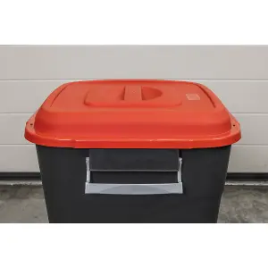 Sealey Durable Refuse Storage Bin Suitable For Outdoor Use 75 Litres Red BM75R