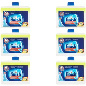 Finish Dishwasher Cleaner Lemon Sparkle 250ml (Pack of 6)