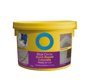 Blue Circle Quick repair Concrete, 2.5kg Tub - Ready mixed