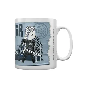 The Witcher Illustrated Adventure Mug Blue/Black (One Size)