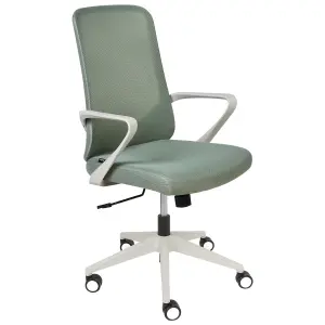 Beliani Retro Office Chair Green EXPERT