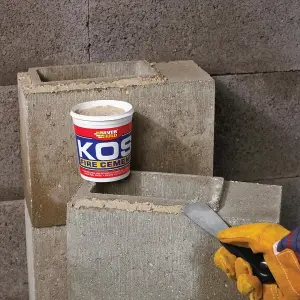 EVERBUILD KOS FIRE CEMENT buffPail cont. 500 gr (Pack of 12)