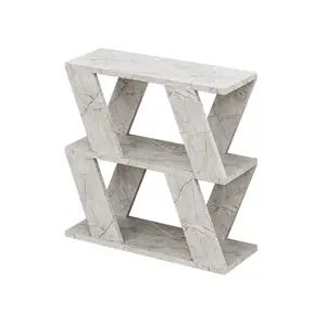 Adriana Side Table Modern Compact Design for Living Room & Bedroom Grey