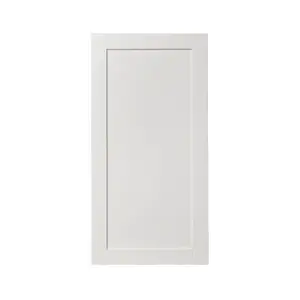 GoodHome Alpinia Matt ivory wood effect Shaker Tall larder Cabinet door (W)600mm (H)1181mm (T)18mm