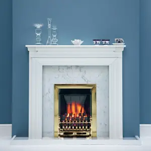 Focal Point Blenheim multi flue Brass effect Manual control 3.1kW Gas Fire