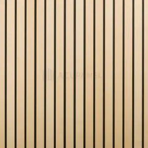 Acupanel Luxe Natural Ash Acoustic Wood Slat Wall Panel 240cm x 60cm