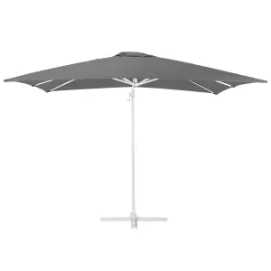 Cantilever Parasol Dark 2.5 x 2.5 m Grey MONZA