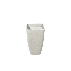 Set of 2 Flower Pot Stone Beige 60 x 27 x 41 cm BARIS