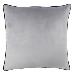 Paoletti Meridian Velvet Piped Polyester Filled Cushion