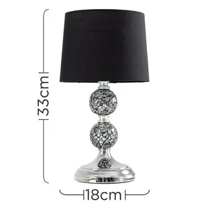 Korbin Metal Table Lamp (Set of 2) Black / LED Bulb