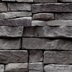 Arrou Slate Stone effect Smooth Wallpaper