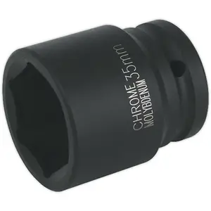 35mm Chromoly Forged Impact Socket - Heavy Duty 3/4 Inch Drive Tool