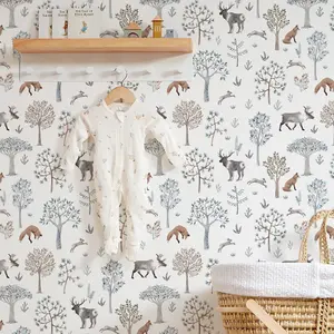 Woodland Dreams Wallpaper In Earthy Tones