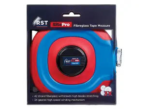 R.S.T. SitePro Fibreglass Tape 15m/50ft (Width13mm)