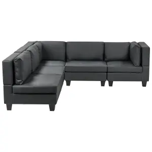 Corner Sofa UNSTAD Black Right Hand