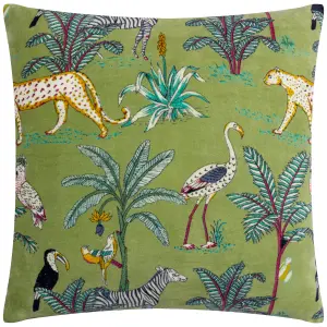 Wylder Wilds Tropical Cotton Polyester Filled Cushion