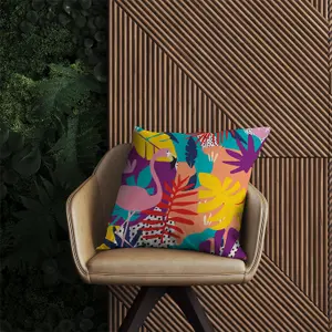 Tropical Flamingoes Outdoor Cushion 45cm x 45cm