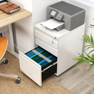 Carreiro 3 Drawer Steel Filing Cabinet White