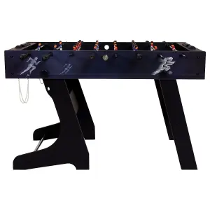 Charles Bentley Premium 4ft Football Table Folding Games Table Foosball Sports