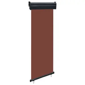 Berkfield Balcony Side Awning 60x250 cm Brown