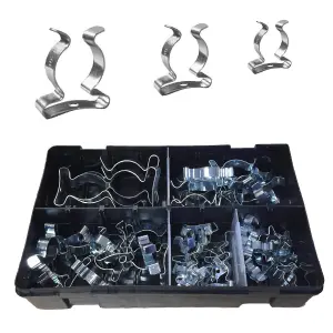 50 x Assorted Tool Spring Terry Clips Heavy Duty Storage/Shed Garage