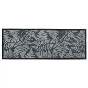 JVL Mega Machine Washable Doormat and Runner, Fern