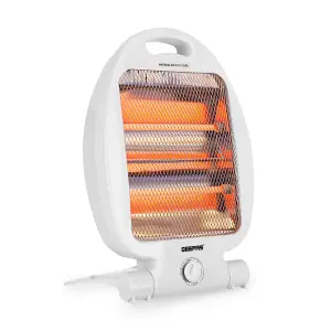 Geepas Quartz Halogen Heater Portable 2 Heat Settings 300W/600W