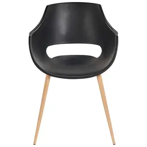 Beliani Minimalist Set of 4 Chairs MILLERS Black